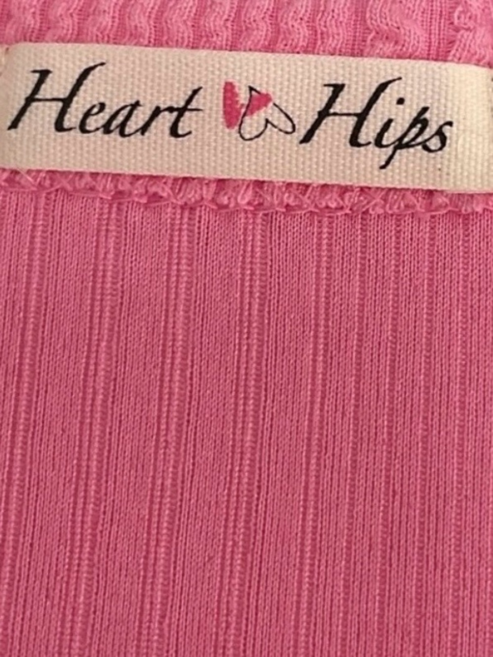 Hearts and Hips Pink Ribbed Bodycon Dress Size L - Picture 6 of 6